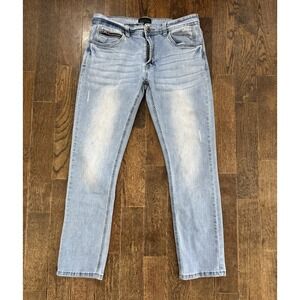 Steve's Jeans Women's Size 32/30 (W31xL27) Blue Mid Rise Stretch Zipper Pocket